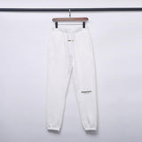 Fog Pants Embroidered Cotton FleeceLined Trousers for Men and Women Fear Of God