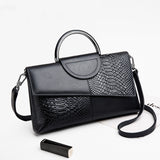 The Teacher Tote Genuine Leather Clutch Bag Fashion Ladies Bag Large Capacity Soft Leather Women's Bag Crossbody Cowhide Bag
