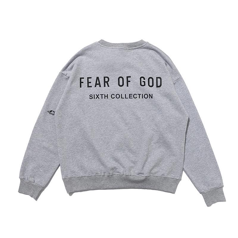 Fog Sweatshirt Printed Men's and Women's Same Casual round Neck Long Sleeve Sweater Fear Of God