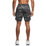 jogging shorts for men Fitness Summer Multi-Pocket Double Layer Men's Shorts Casual Fitness Sports Pants