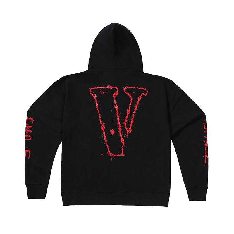 Vlone Hoodie Clown Coat Men's Hip Hop Hoodie Loose Hooded Sweater