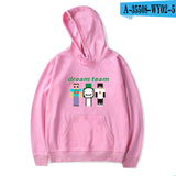 Dreamwastaken Men's Novelty Hoodies Dream Merch Shirt 2D Printed Casual Fashion Loose Hooded Sweater
