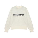 Fog Round Neck Pullover Loose Sweater Men's Knitted Shirt Outer Wear Plus Size Retro Sports Fear Of God essential