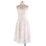 Women Lace Wedding Dress Summer Dress Sexy Tube Top Dress Short Dress