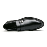 Loafers for Men round Toe Slip-on Casual British Men's Shoes