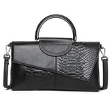 The Teacher Tote Genuine Leather Clutch Bag Fashion Ladies Bag Large Capacity Soft Leather Women's Bag Crossbody Cowhide Bag