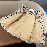 Women Dalmatian Coat Loose Lambswool Women's Imitation Fur Leopard Print