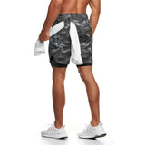 jogging shorts for men Fitness Summer Multi-Pocket Double Layer Men's Shorts Casual Fitness Sports Pants