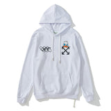 Graffiti Arrow Print Sweater off Loose Unisex Jacket Owt Couple Terry Hooded