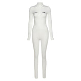 Women's Spring Clothing Embroidered Slim Fit Hip Lifting Sport Jumpsuit