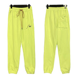 Rhude Pant Autumn Street Drawstring Letter Embroidered Casual Trousers