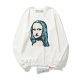Off White Sweatshirts Long Sleeve round Neck Sweater for Men and Women