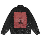 Denim Clothing Men's Jacket plus Size Casual Top Loose Denim Jacket Men Denim Jacket