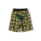 Shark Print Shorts Shark Head Little Dinosaur Camouflage Casual Shorts Fifth Pants Middle Pants