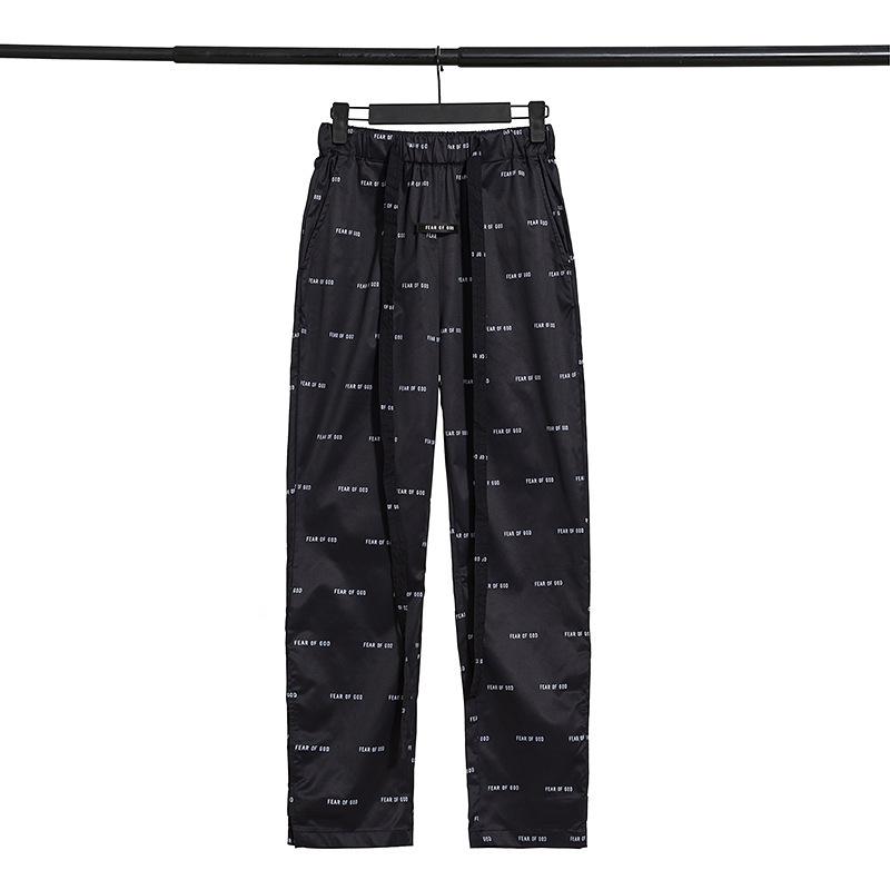 Fog Pants Logo Drawstring plus Size Retro Sports Sports Pants Men Fear Of God