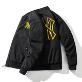 New York NYC Varsity Jacket Autumn and Winter Cotton Thick Baseball Uniform