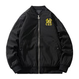 New York NYC Varsity Jacket Autumn and Winter Cotton Thick Baseball Uniform
