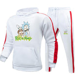 Rick and Morty Tracksuit Pullover Hoodie Sweatshirts Men's and Women's Sports Hooded Sweatshirt Sweatpants Printing Suit
