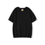 Shark Print T Shirt Summer Monkey Head Letter Short Sleeve T-shirt
