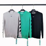 Off White Winter Sweaters Autumn and Winter Arrow Sweater