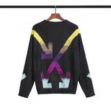 Off White Winter Sweaters Knitted Sweater for Men and Women