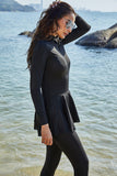 Burkini Swimwear Muslim Fashion Outfits One-Piece Swimsuit Long Sleeve Trousers Surfing Sun-Protective Clothing