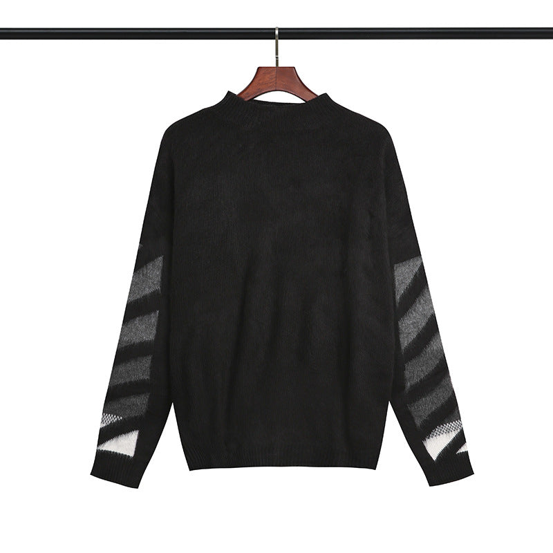 Off White Winter Sweaters Autumn and Winter Arrow Print Wool Sweater Sweater for Men and Women