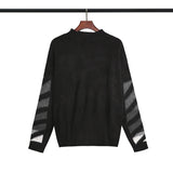 Off White Winter Sweaters Autumn and Winter Arrow Print Wool Sweater Sweater for Men and Women