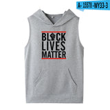 Black Lives Matter Dressing Printed Black Lives Matter Sleeveless Hooded Sweater Hoodies