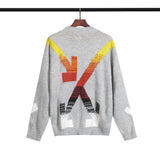 Off White Winter Sweaters Knitted Sweater for Men and Women