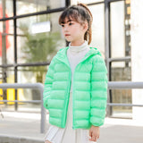 Kids Winter Coats Puffer Jacket down Coat Children's down Jacket Trendy Lightweight Hooded Jacket