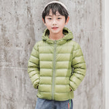 Kids Winter Coats Puffer Jacket down Coat Children's down Jacket Trendy Lightweight Hooded Jacket