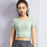 Moisture Wicking Shirts Summer Sexy Beauty Back Sports Top for Women