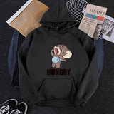 Tom and Jerry Hoodie Autumn and Winter Loose Cat and Mouse Hooded Fleece Lined Sweater Men and Women