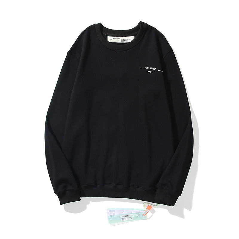 Off White Sweatshirts Long Sleeve round Neck Neck Sweater Autumn and Winter Off Patch Arrow round Neck Pullover