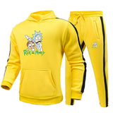 Rick and Morty Tracksuit Pullover Hoodie Sweatshirts Men's and Women's Sports Hooded Sweatshirt Sweatpants Printing Suit