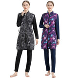 Burkini Swimwear Muslim Fashion Outfits Printed Muslim Swimsuit