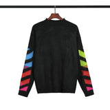 Off White Winter Sweaters Autumn and Winter Men's Off round Neck Sweater Sweater