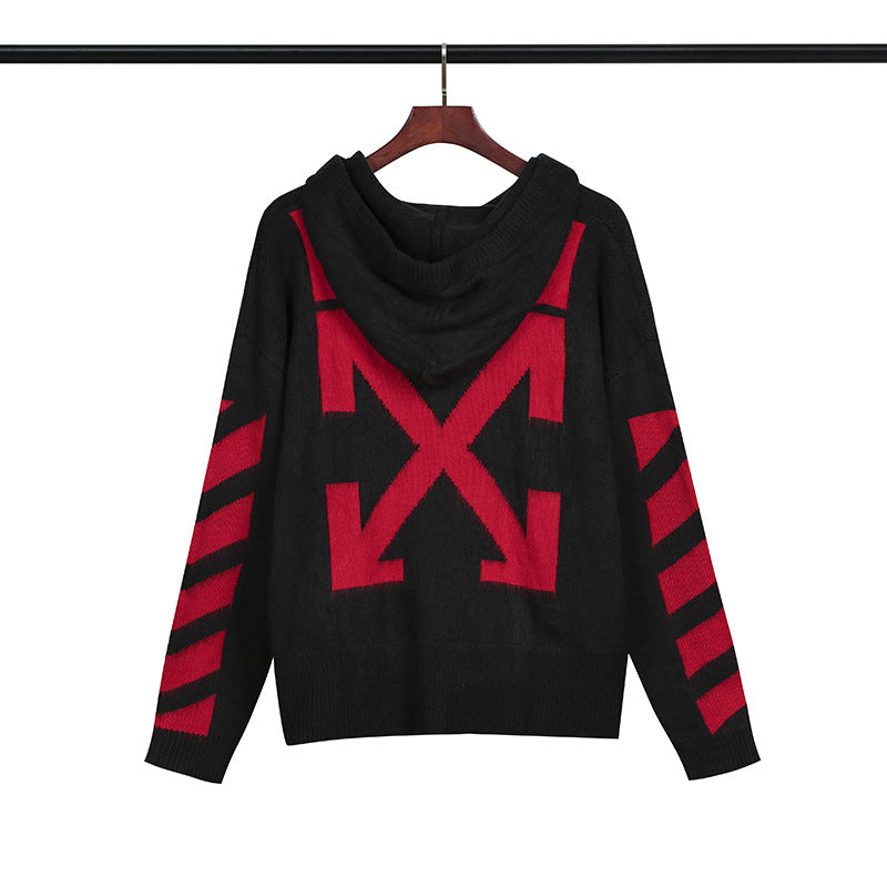 Off White Winter Sweaters Autumn and Winter Sweater Coat
