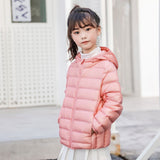 Kids Winter Coats Puffer Jacket down Coat Children's down Jacket Trendy Lightweight Hooded Jacket