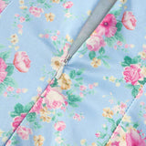 Summer Sexy Floral Pleated Backless Suspender Dress for Women