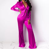 Women Business Professional Attire Fall/Winter Lady Sexy Suit Wide Leg Pants Two-Piece Set
