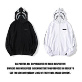 Shark Print Hoodie Shark Sweater Reflective Color Ape Head Coat Hooded Hoodie