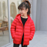 Kids Winter Coats Puffer Jacket down Coat Children's down Jacket Trendy Lightweight Hooded Jacket