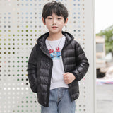 Kids Winter Coats Puffer Jacket down Coat Children's down Jacket Trendy Lightweight Hooded Jacket