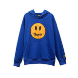 Justin Bieber Drew House Smiley Sweater Hooded Pullover Baggy Coat Sweater