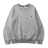 Shark Print Sweatshirts Men's and Women's Autumn and Winter round Neck Pullover Embroidery Sweater