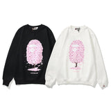 Shark Print Sweatshirts Autumn and Winter Fashion Brand Pink Camouflage Logo Sweater