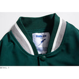Letterman Jacket Outfit Senior Jackets Varsity Baseball Coat Stitching Letter Embroidery Casual Top