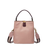The Teacher Tote Women's Bag Genuine Leather Fashion Large Capacity Personalized Versatile Handbag Shoulder Cross Body Bucket Bag